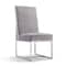 Manhattan Comfort Element Velvet Dining Chair in Grey DC030-GY - alternate 1